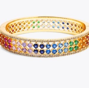 Kurt Geiger-Rainbow Mesh Bangle Bracelet (Rainbow 🌈 Multicolor)